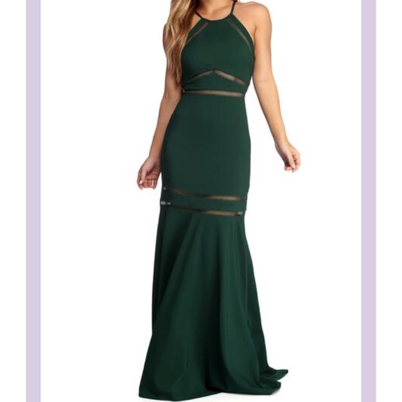 Stylishly Ornate Illusion Mermaid Gown 1622E1552